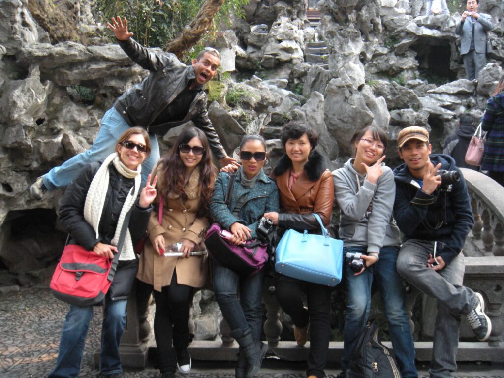 Taking a school trip with co-workers in China