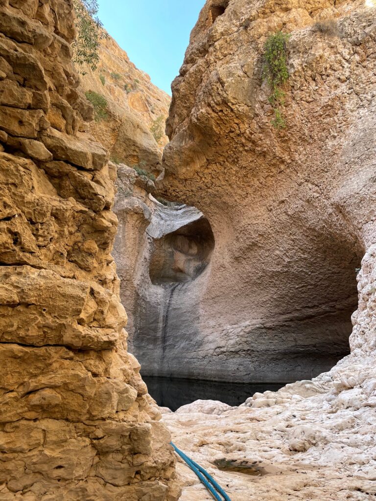 A small cave-like wadi inside Jayla Village